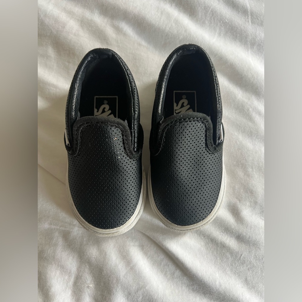 Black Vans Slip on Toddler